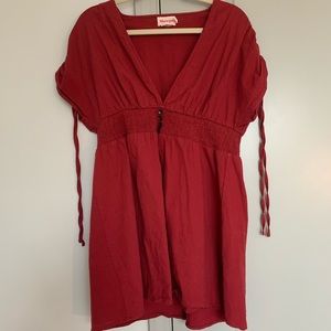 You Go Girl Dress In Chilli Linen Look